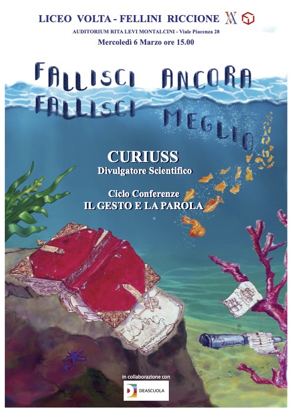 “FALLISCI ANCORA, FALLISCI MEGLIO” Conferenza di Alan Zamboni (in arte CURIUSS)