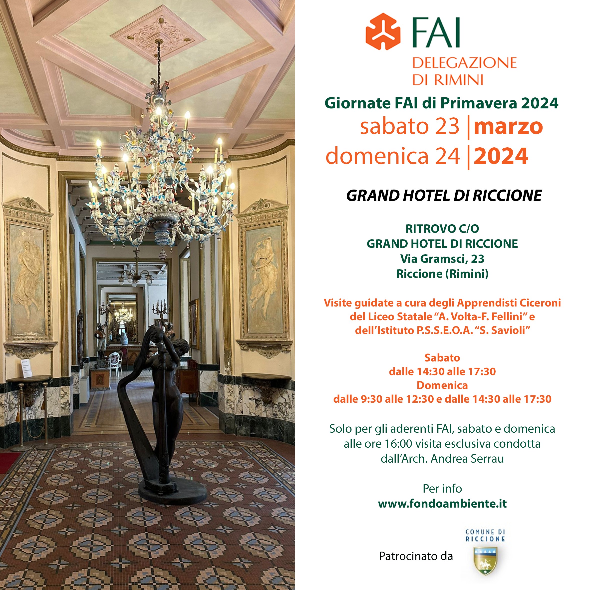 I nostri studenti protagonisti delle giornate FAI al Grand Hotel di Riccione